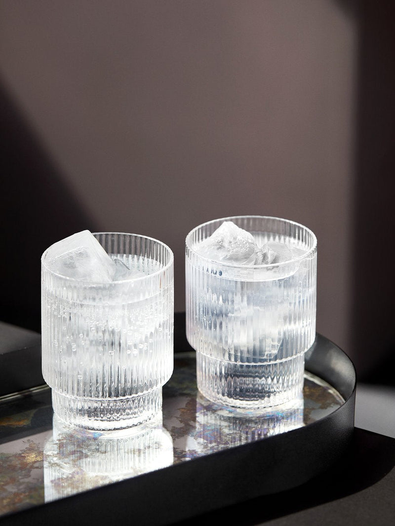 Ripple Glasses (Set of 4) - Ferm Living - Glassware - HORNE