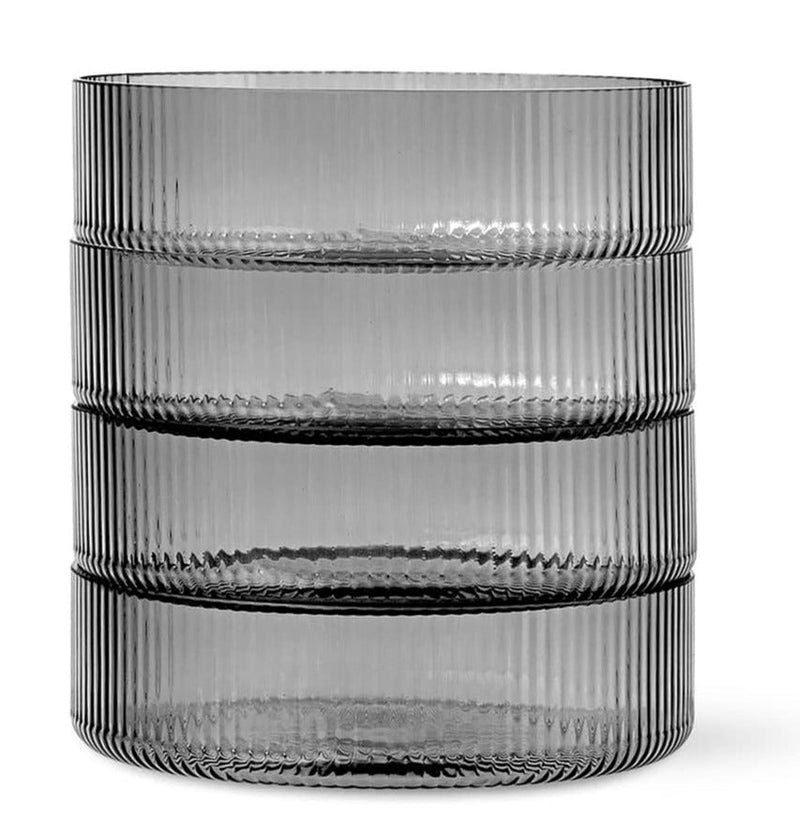Ripple Serving Bowls - Set of 4 - Ferm Living - Serveware - Clear - HORNE