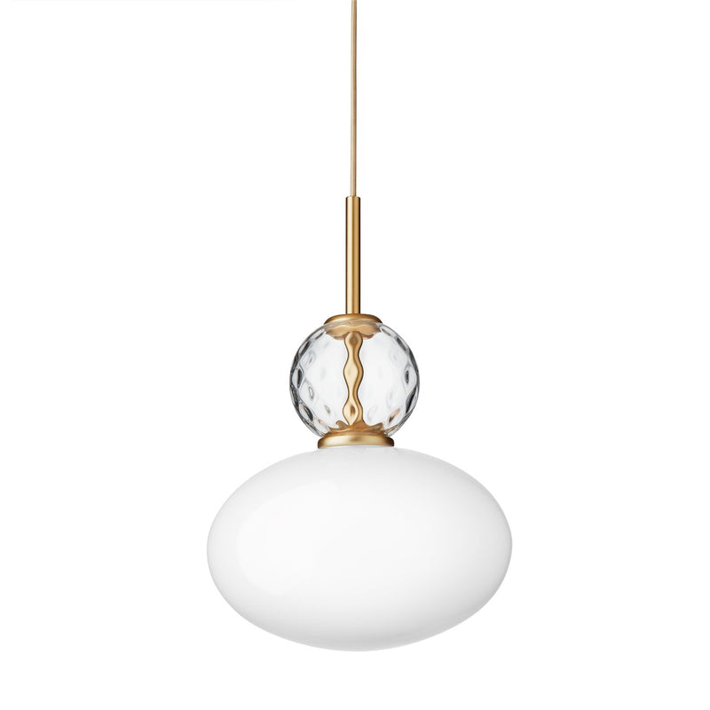 Rizzatto 32 - Nuura - Pendants - Satin Brass/Opal - HORNE