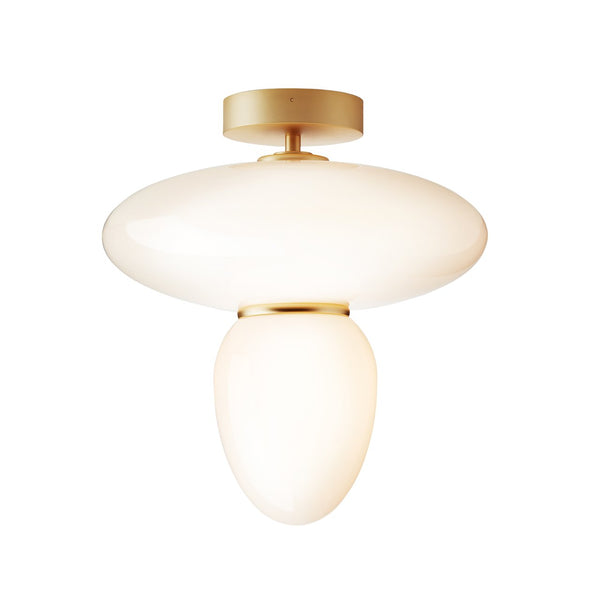 Rizzatto 42 - Nuura - Pendants - Satin Brass/Opal - HORNE