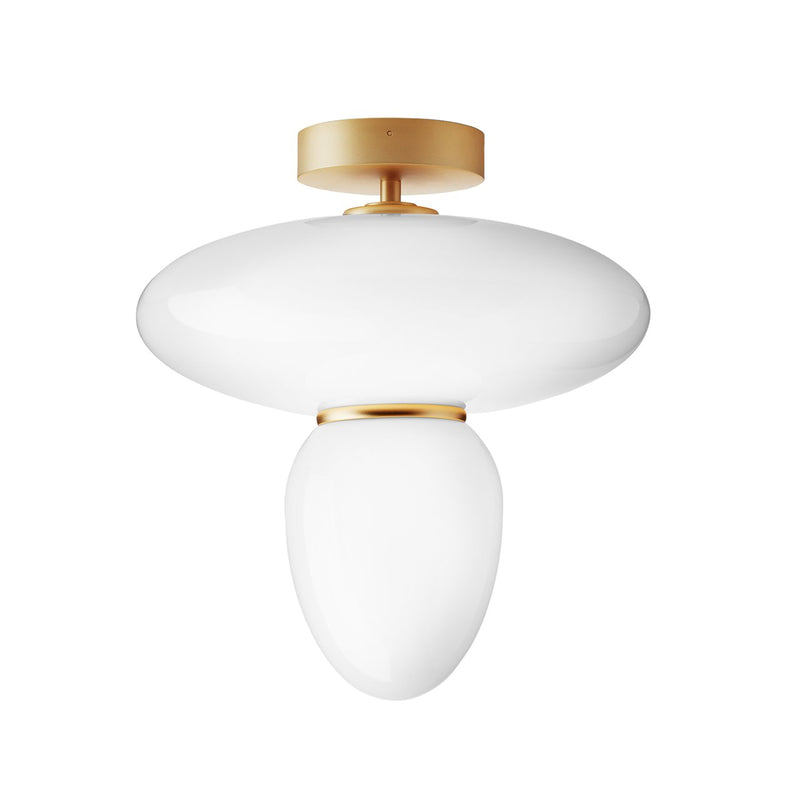 Rizzatto 42 - Nuura - Pendants - Satin Brass/Opal - HORNE
