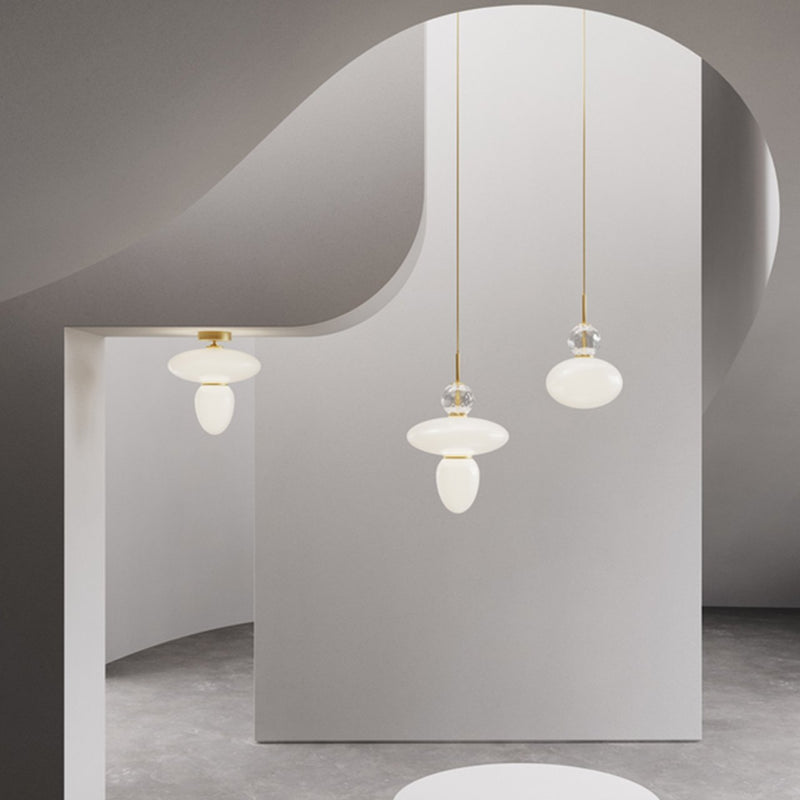 Rizzatto 42 - Nuura - Pendants - Satin Brass/Opal - HORNE