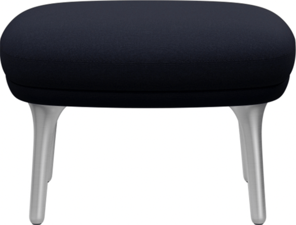 Ro™ Footstool - Aluminum Base - Fritz Hansen - Stools + Benches + Ottomans - Fame 66061/Canvas 794 - HORNE