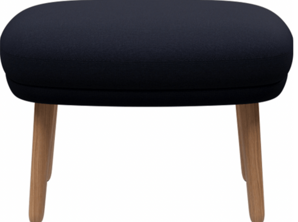 Ro™ Footstool - Oak Base - Fritz Hansen - Stools + Benches + Ottomans - Fame 66061/Canvas 794 - HORNE