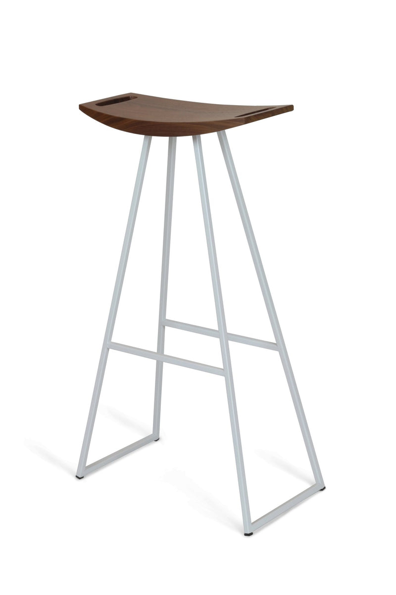 Roberts Bar Stool - Tronk - Stools + Benches + Ottomans - Walnut - Green - HORNE