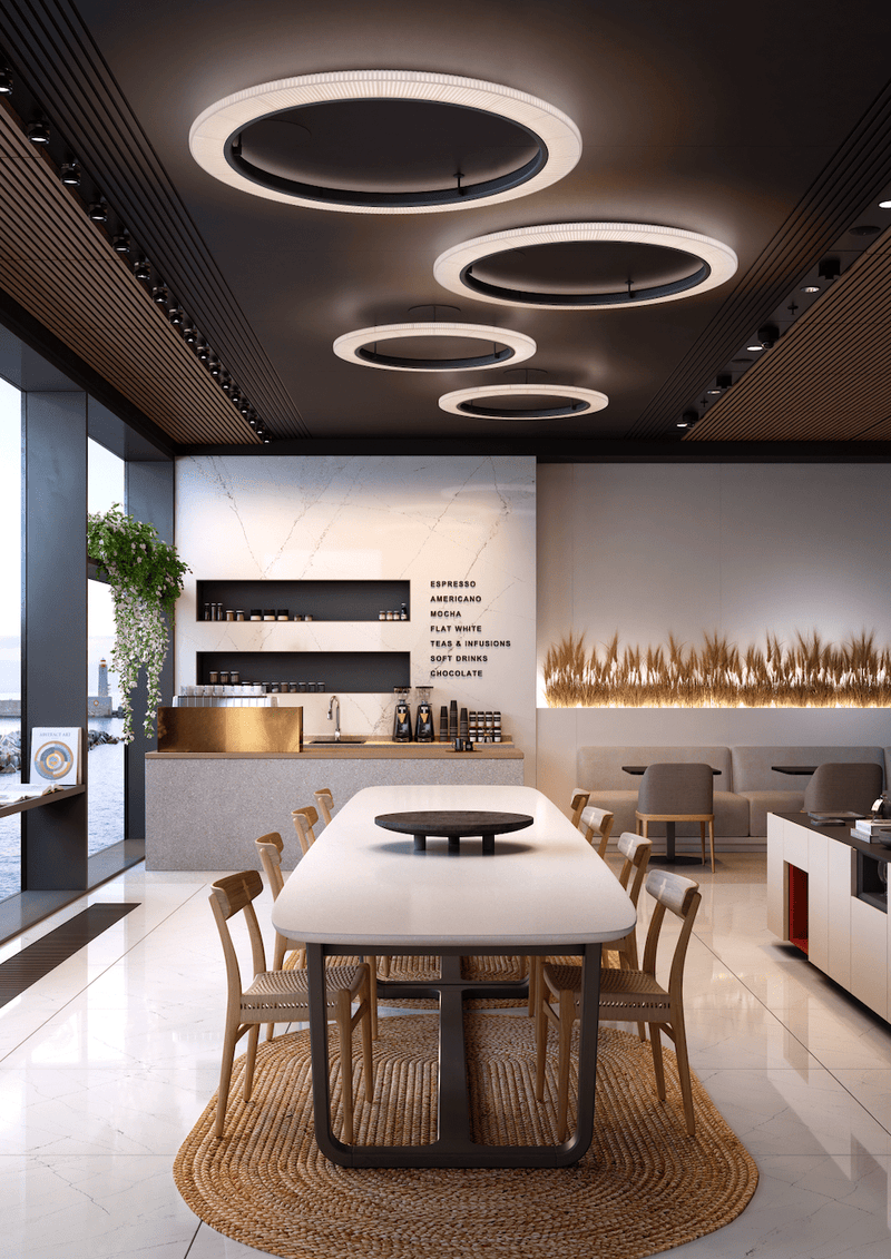 Roda PF/120 LED Dimmable Ceiling Lamp - Bover - Ceiling Lights - Cream - HORNE