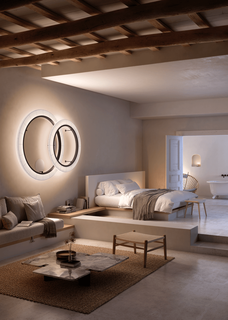 Roda PF/120 LED Dimmable Ceiling Lamp - Bover - Ceiling Lights - Cream - HORNE