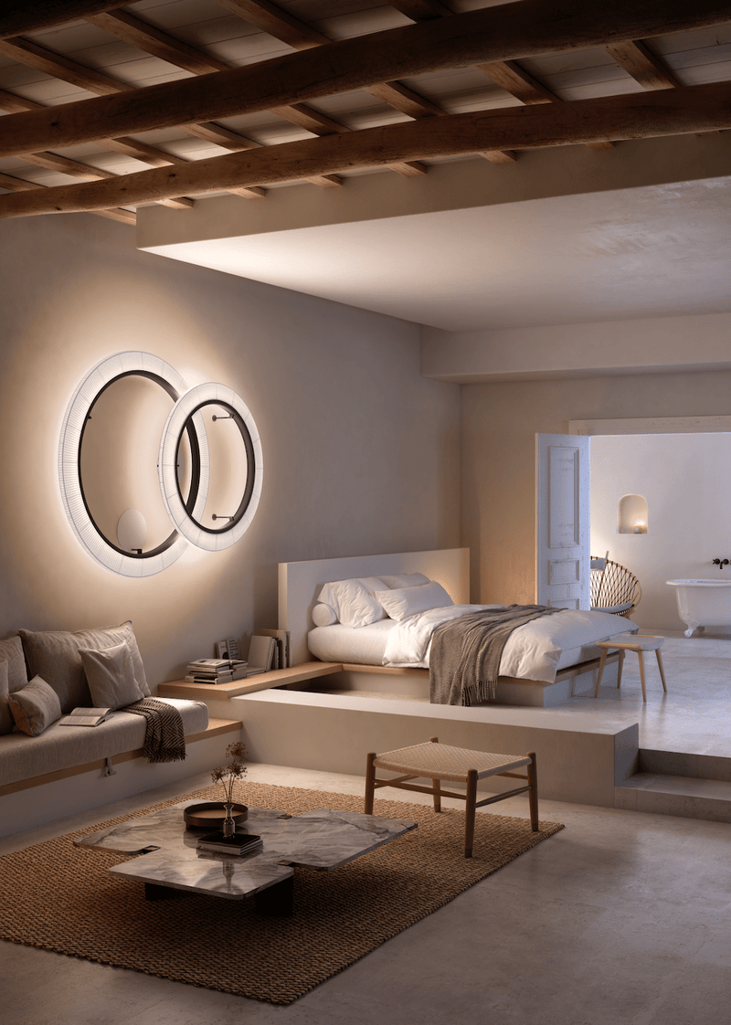 Roda PF/150 LED Dimmable Ceiling Lamp - Bover - Ceiling Lights - Cream - HORNE