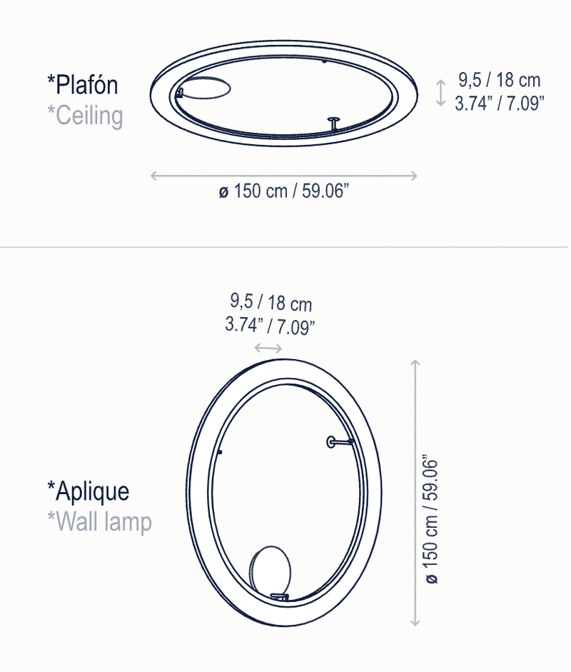 Roda PF/150 LED Dimmable Ceiling Lamp - Bover - Ceiling Lights - Cream - HORNE