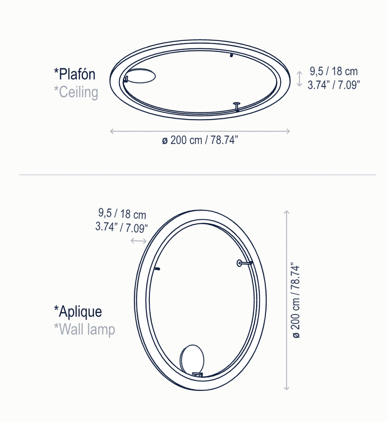 Roda PF/200 LED Dimmable Ceiling Lamp - Bover - Ceiling Lights - Cream - HORNE