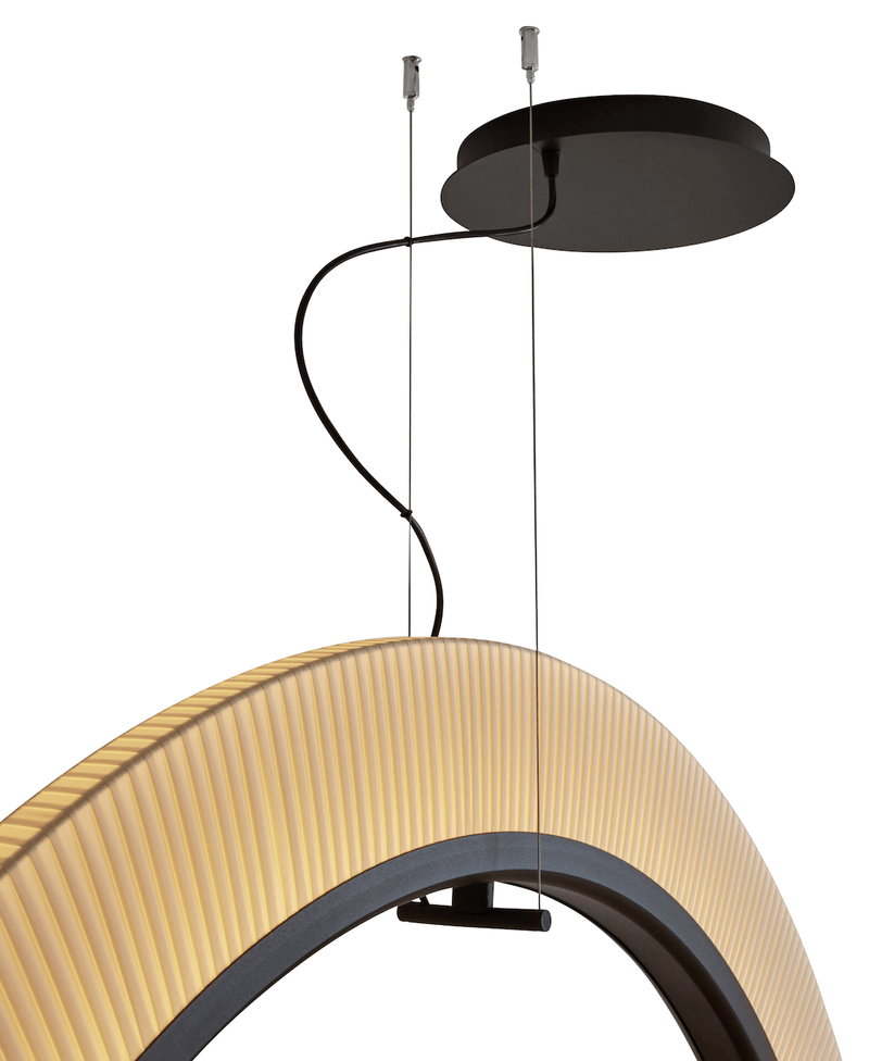 Roda S/150/V LED Dimmable Pendant - Bover - Pendants - Cream - Surface Canopy - HORNE
