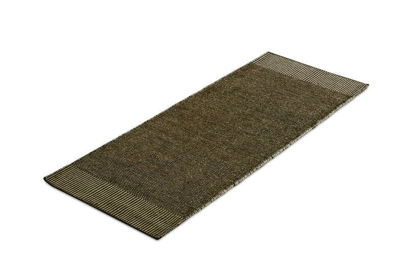 Rombo Runner Rug - Woud - Rugs - White/Moss Green - HORNE