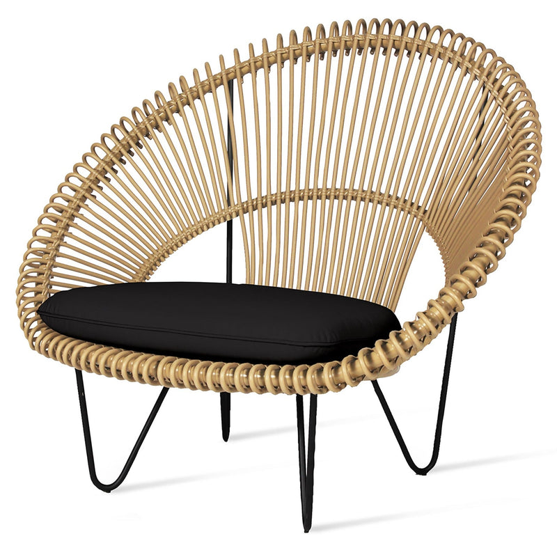 Roy Cocoon Chair - Vincent Sheppard - Outdoor Furniture - Black - Sunbrella Black - HORNE
