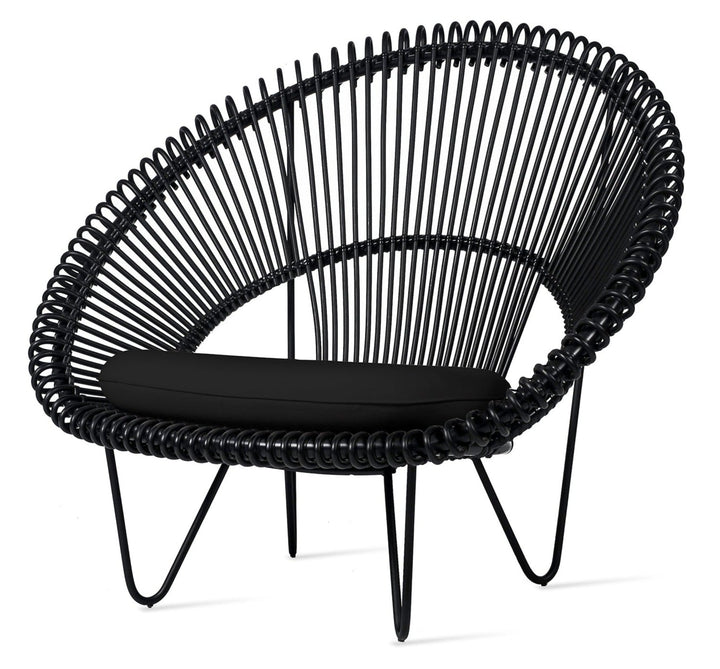 Roy Cocoon Chair - Vincent Sheppard - Outdoor Furniture - Black - Sunbrella Black - HORNE