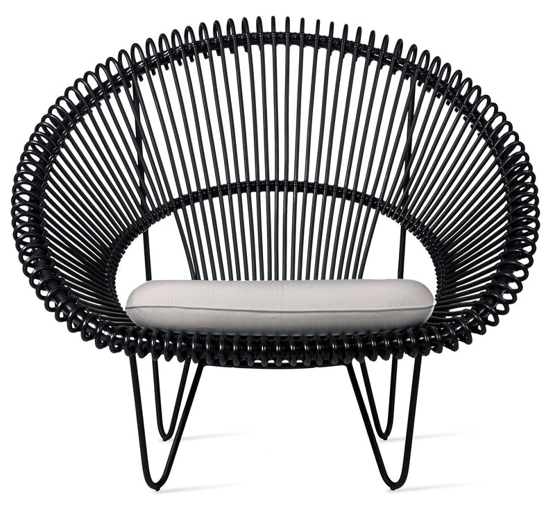 Roy Cocoon Chair - Vincent Sheppard - Outdoor Furniture - Black - Sunbrella Black - HORNE