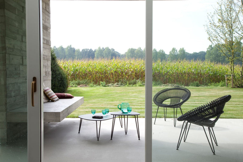 Roy Lazy Chair - Vincent Sheppard - Outdoor Furniture - Black - Sunbrella Black - HORNE