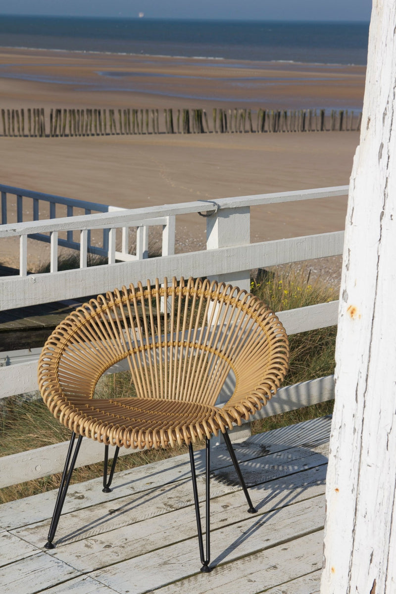 Roy Lazy Chair - Vincent Sheppard - Outdoor Furniture - Black - Sunbrella Black - HORNE