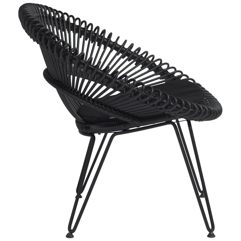 Roy Lazy Chair - Vincent Sheppard - Outdoor Furniture - Black - Sunbrella Black - HORNE