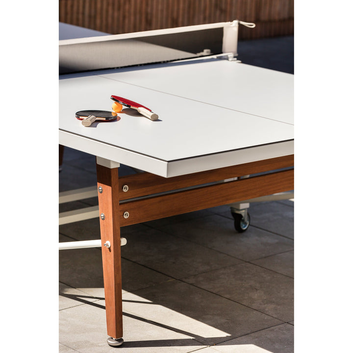RS Folding Ping Pong Table - RS Barcelona - Games + Recreation - White - No Cover - HORNE