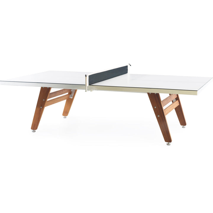 RS Stationary Ping Pong Table Indoor/Outdoor - RS Barcelona - Games + Recreation - White - No PVC Cover - HORNE