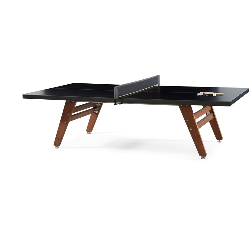 RS Stationary Ping Pong Table Indoor/Outdoor - RS Barcelona  - Black - No PVC Cover - HORNE