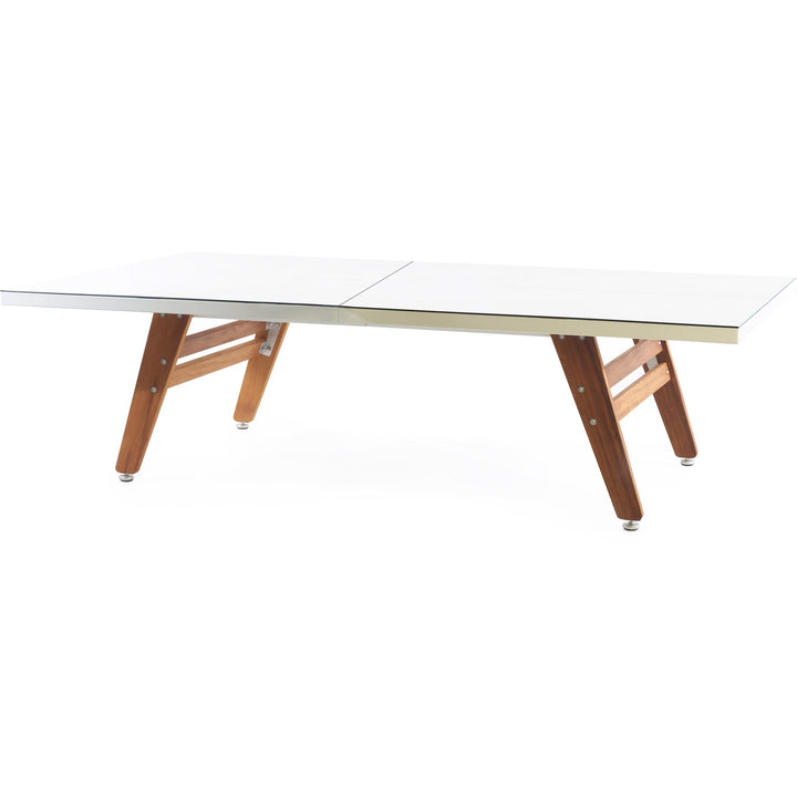 RS Stationary Ping Pong Table Indoor/Outdoor - RS Barcelona - White - No PVC Cover - HORNE