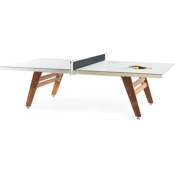 RS Stationary Ping Pong Table Indoor/Outdoor - RS Barcelona  - White - No PVC Cover - HORNE