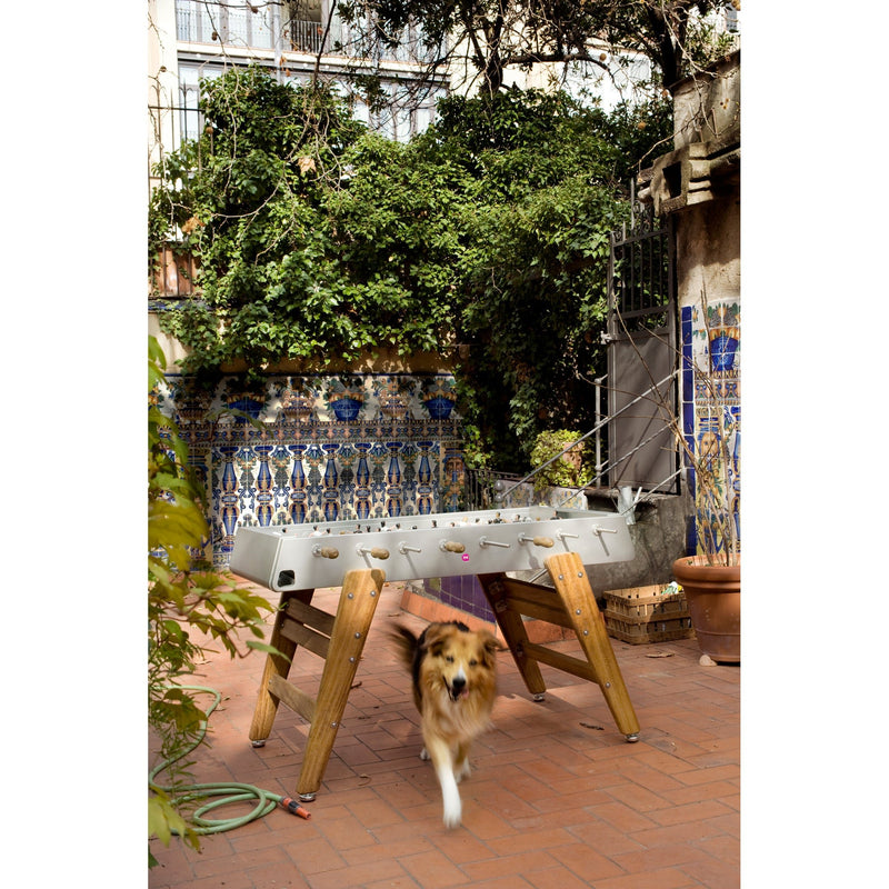 RS3 Indoor Foosball Table - Iroko Wood Legs - Black