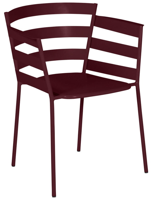 Rythmic Armchair - Set of 2 - Fermob - Outdoor Furniture - Black Cherry - HORNE