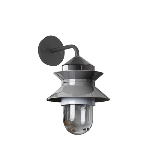 Santorini Outdoor Fixed Stem Wall Light - Marset - Outdoor Lights - Gray - HORNE