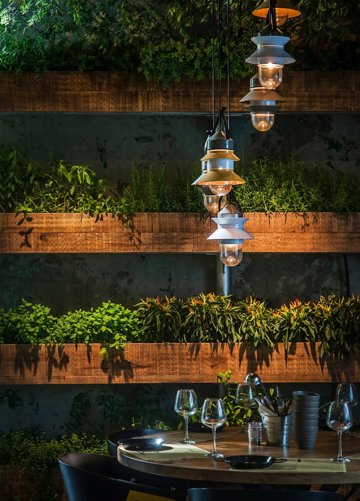 Santorini Outdoor Fixed Stem Wall Light - Marset - Outdoor Lights - White - HORNE