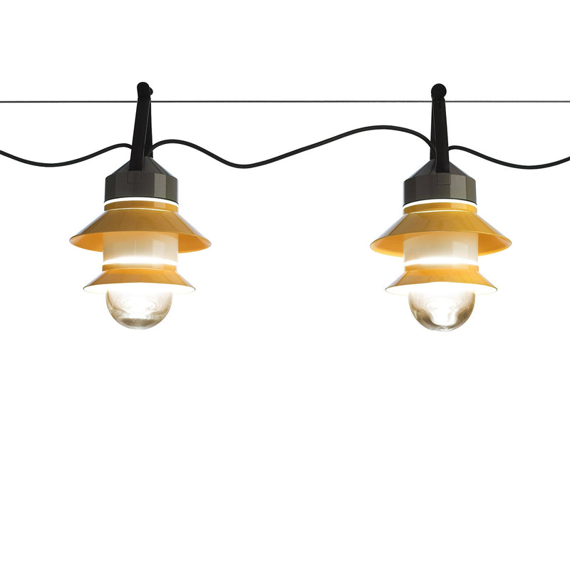 Santorini Outdoor Garland Pendant - Marset - Outdoor Lights - White - 3 - Fixture Garland - HORNE