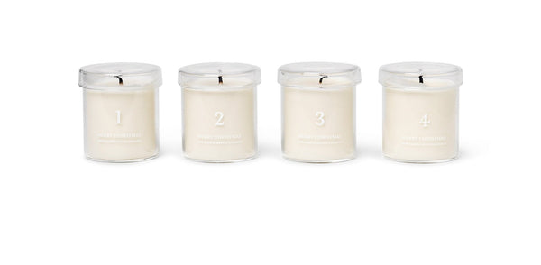 Scented Advent Candles - Set of 4