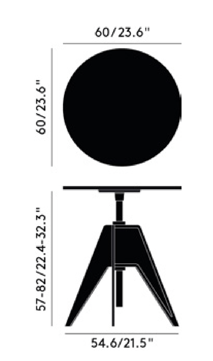 Screw Cafe Table - Tom Dixon - Tables + Desks - Pebble Marble - HORNE