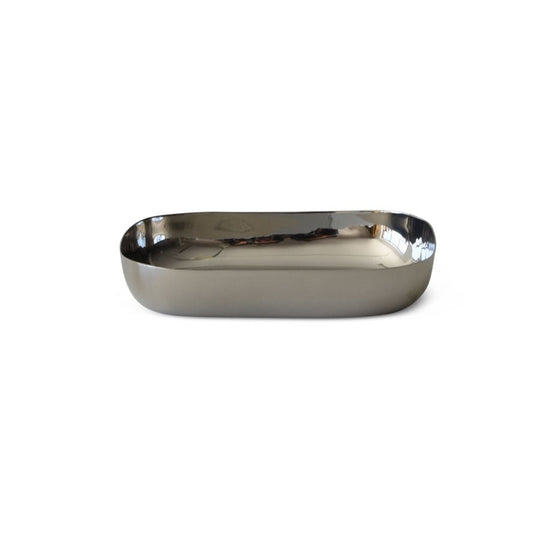 Sculpt Medium Platter in Stainless Steel - Tina Frey - Serveware - HORNE