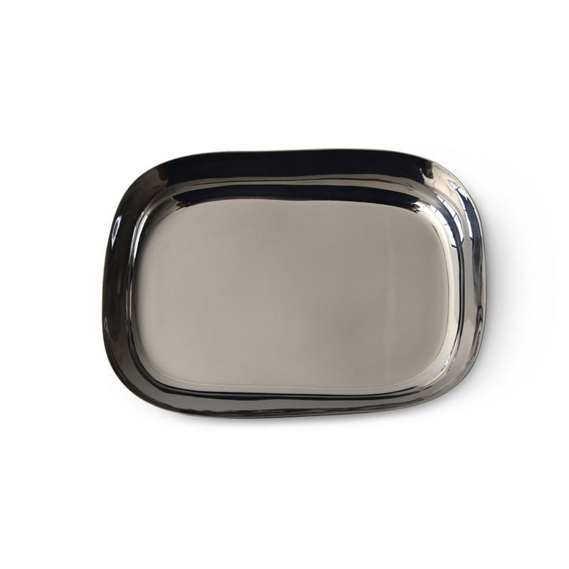 Sculpt Medium Platter in Stainless Steel - Tina Frey - Serveware - HORNE