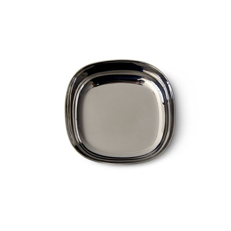 Scuplt Small Platter in Stainless Steel - Tina Frey - Serveware - HORNE