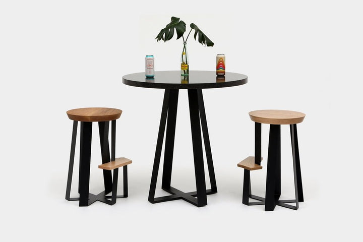 Sea Smoke Counter Table - Artless - Tables + Desks - Belgium Black - 36" dia - HORNE