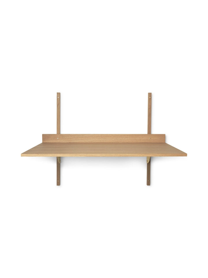Sector Desk - Ferm Living - Desks - Oak - Black Brass - HORNE