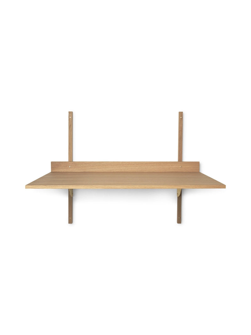 Sector Desk - Ferm Living - Desks - Oak - Black Brass - HORNE