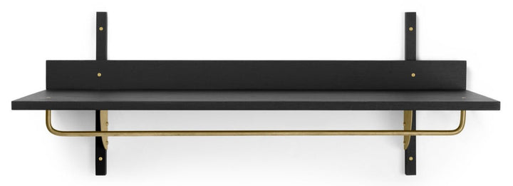 Sector Rack Shelf - Ferm Living - Shelving - Black Ash/ Brass - HORNE