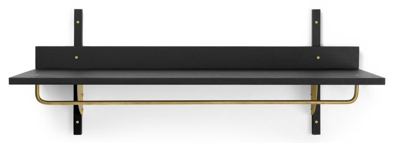 Sector Rack Shelf - Ferm Living - Shelving - Black Ash/ Black Brass - HORNE