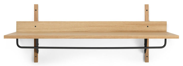 Sector Rack Shelf - Ferm Living - Shelving - Oak/ Black Brass - HORNE