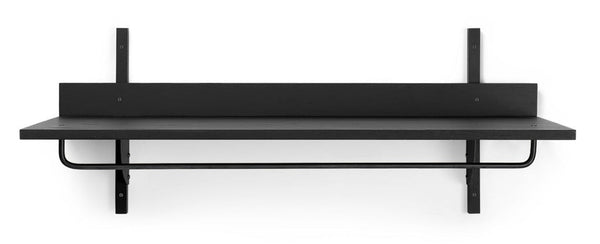 Sector Rack Shelf - Ferm Living - Shelving - Black Ash/ Black Brass - HORNE