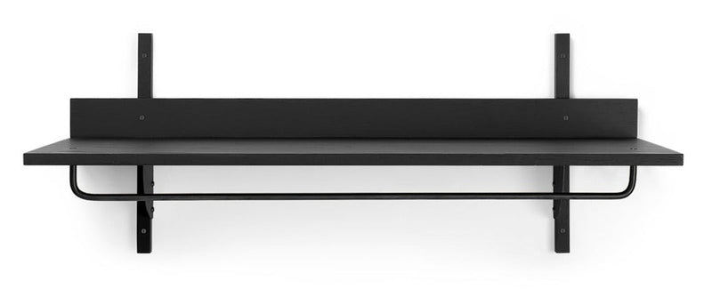 Sector Rack Shelf - Ferm Living - Shelving - Black Ash/ Black Brass - HORNE