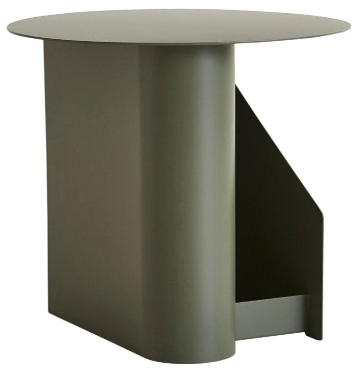 Sentrum Side Table - Woud - Outdoor Furniture - Warm Grey - HORNE