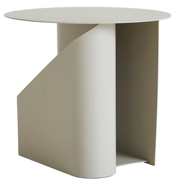 Sentrum Side Table - Woud - Outdoor Furniture - Warm Grey - HORNE