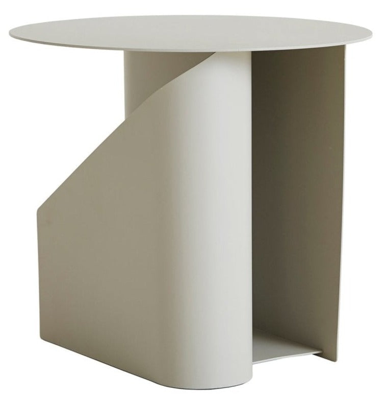 Sentrum Side Table - Woud - Outdoor Furniture - Warm Grey - HORNE