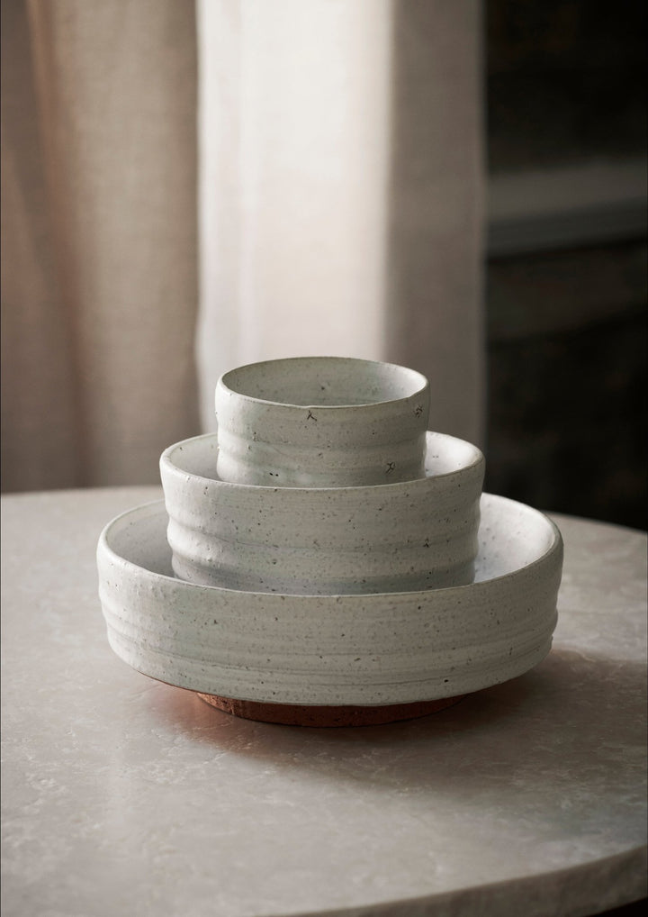 Serena Bowl - Ferm Living - Serveware - Large - Off - White - HORNE