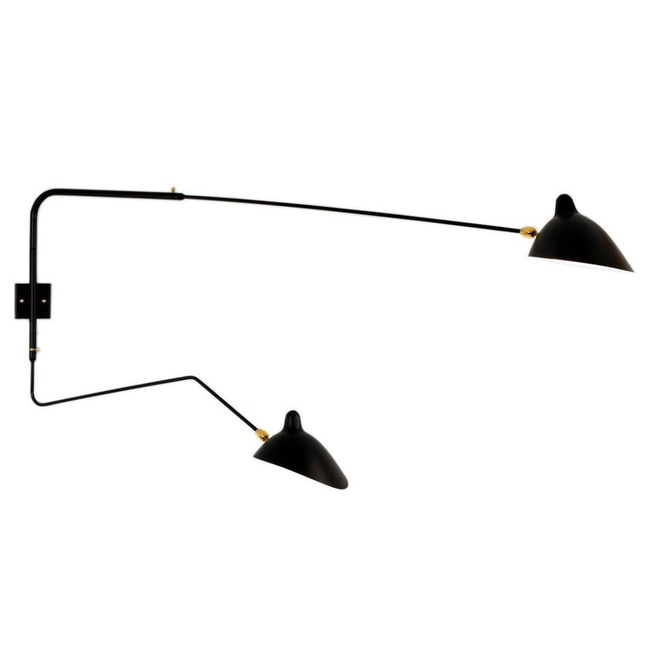 Serge Mouille 2-Arm Rotating Sconce